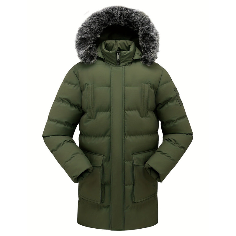 🔥Beliebtes Produkt ！✨Winddichte, warme mittellange Winterjacke für Herren
