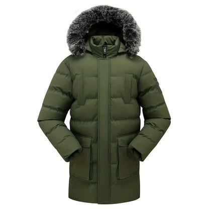 🔥Beliebtes Produkt ！✨Winddichte, warme mittellange Winterjacke für Herren