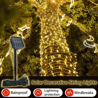 Dekorative Lichterketten mit Solarantrieb
