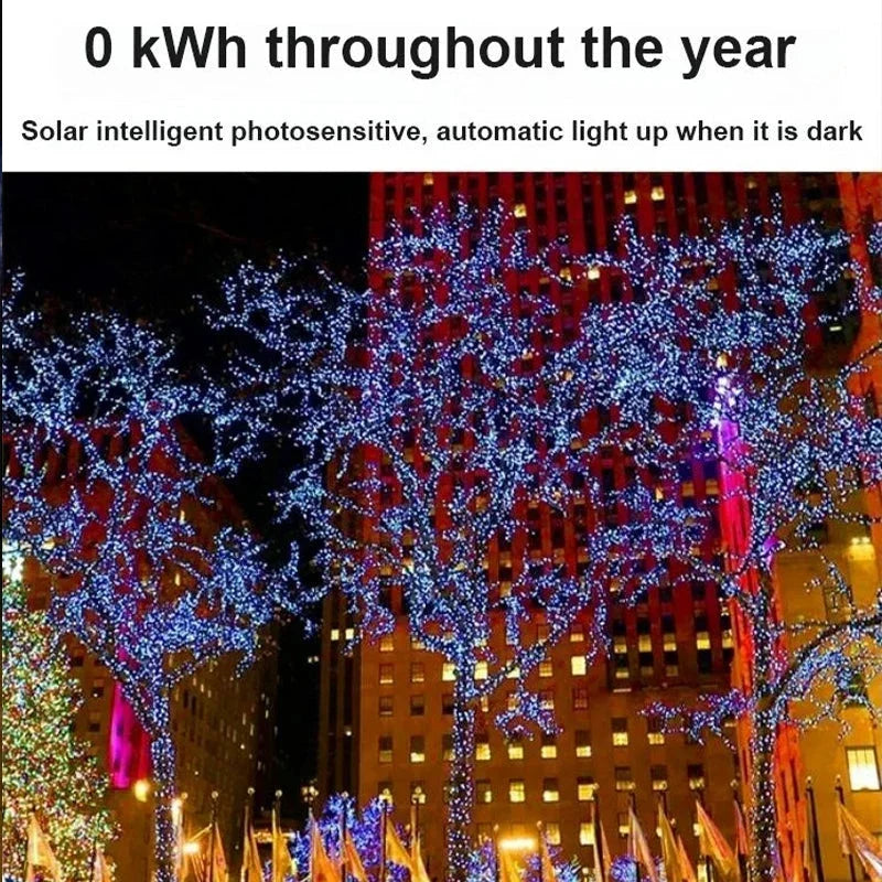 Dekorative Lichterketten mit Solarantrieb