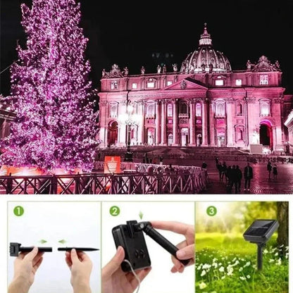 Dekorative Lichterketten mit Solarantrieb