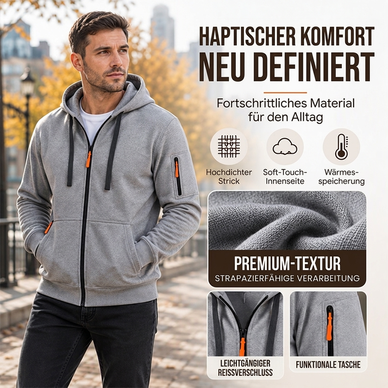 🛍️✨Lässige wärmende Herrenkapuzenjacke