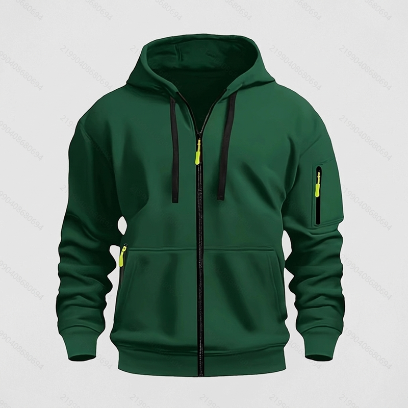 🛍️✨Lässige wärmende Herrenkapuzenjacke