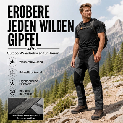 🌟 Bestseller – nur diese Woche reduziert! 🌟 Wasserdichte & winddichte Herren-Wanderhose im Patchwork-Design
