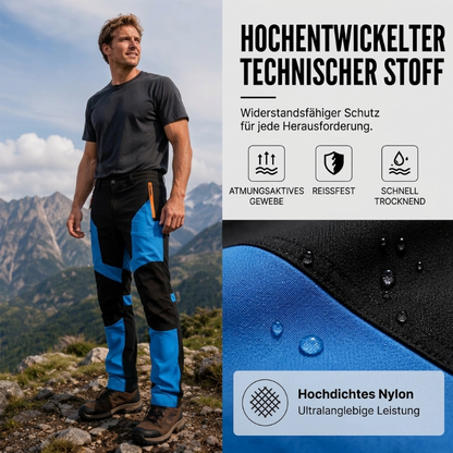 🌟 Bestseller – nur diese Woche reduziert! 🌟 Wasserdichte & winddichte Herren-Wanderhose im Patchwork-Design
