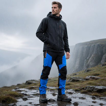 🌟 Bestseller – nur diese Woche reduziert! 🌟 Wasserdichte & winddichte Herren-Wanderhose im Patchwork-Design