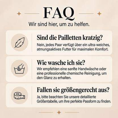 ⏰ Beliebt und bald ausverkauft!⏰ Damen funkelnde Pailletten-Weitbeinhose