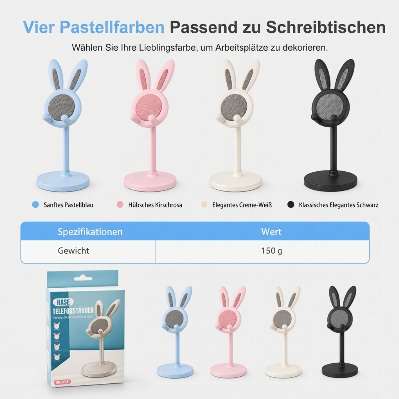 📱 50% RABATT! 🐰 Kaninchen-Handyständer – Niedlich & praktisch für den Schreibtisch ✨