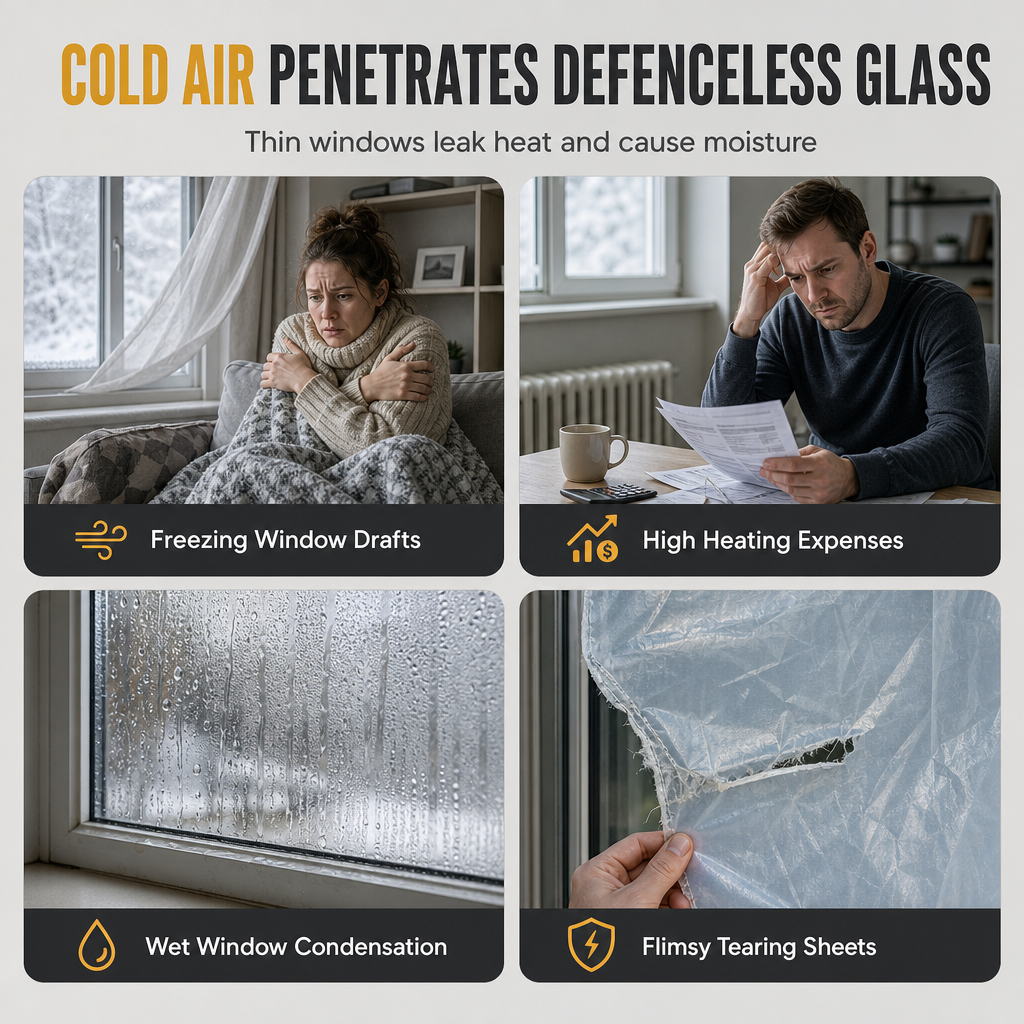 Graphen-Wärmeschutzvorhang für Fenster zum Schutz vor Winterwind