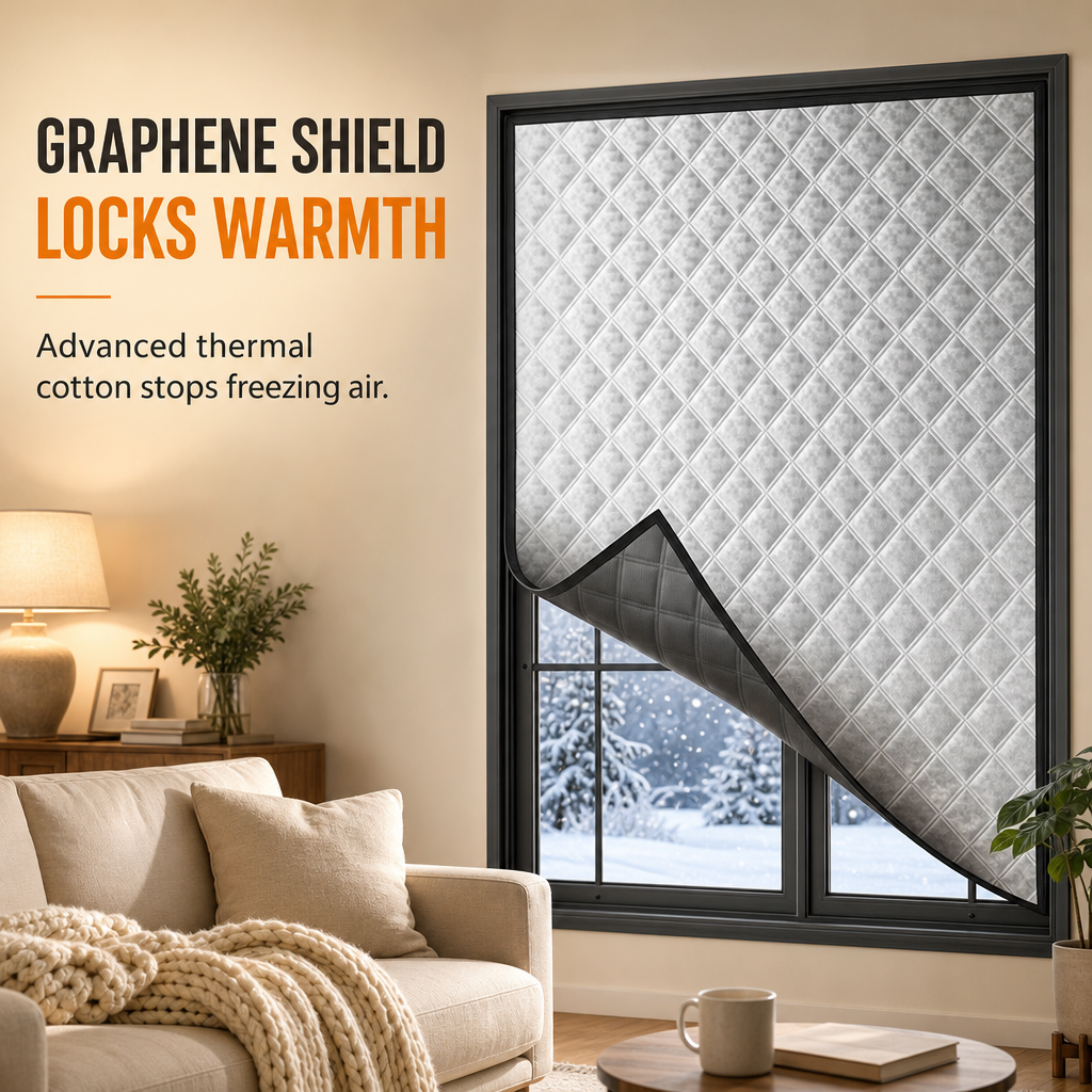 Graphen-Wärmeschutzvorhang für Fenster zum Schutz vor Winterwind