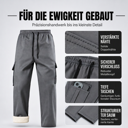📢 Kundenliebling! 🔥 50% RABATT – Warme Herren-Cargohose mit Plüschfutter
