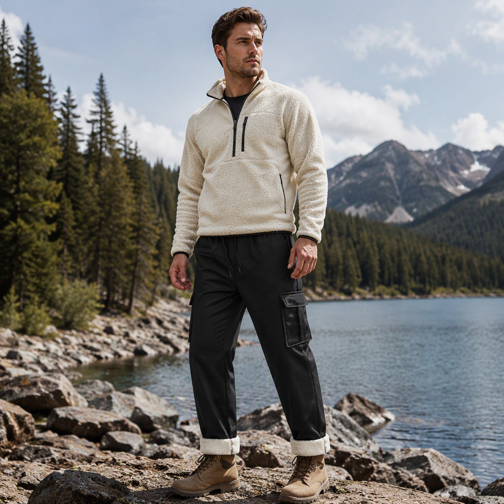 📢 Kundenliebling! 🔥 50% RABATT – Warme Herren-Cargohose mit Plüschfutter