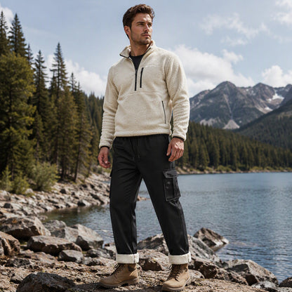 📢 Kundenliebling! 🔥 50% RABATT – Warme Herren-Cargohose mit Plüschfutter