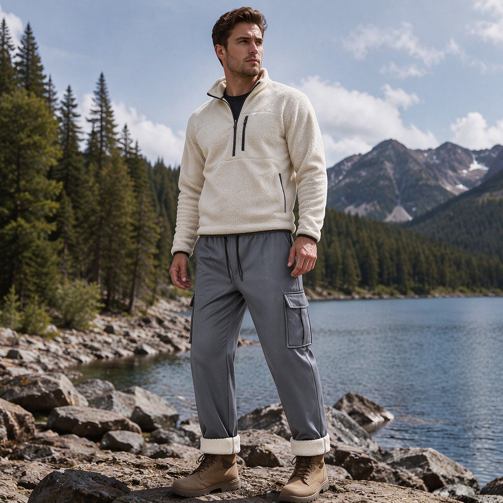📢 Kundenliebling! 🔥 50% RABATT – Warme Herren-Cargohose mit Plüschfutter