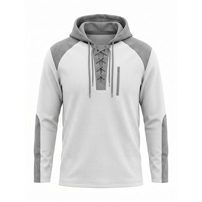 📢📢Räumungsverkauf!!!🎉✨Herren-Strickhoodie im Color-Block-Design, lässiger Stil