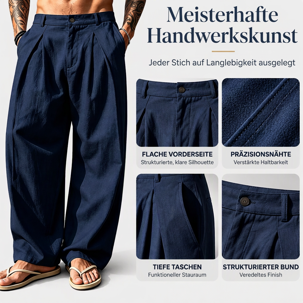 🎁Neu eingetroffen: 50% Rabatt! Freizeit-Atmungsaktive Weite Beinhose für Herren