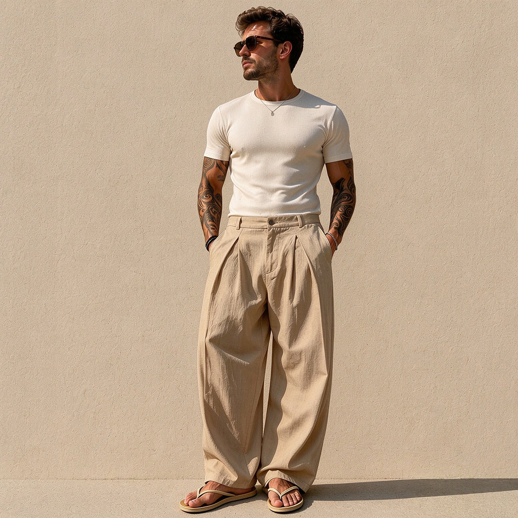 🎁Neu eingetroffen: 50% Rabatt! Freizeit-Atmungsaktive Weite Beinhose für Herren