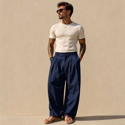 🎁Neu eingetroffen: 50% Rabatt! Freizeit-Atmungsaktive Weite Beinhose für Herren