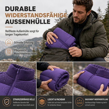 Unisex, verdickte Winter-Steppweste, locker sitzend, gesteppte Weste für Damen und Herren