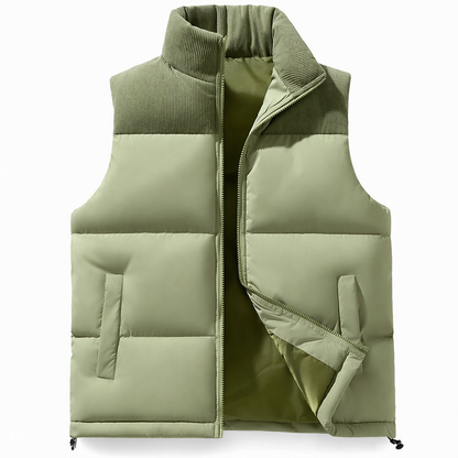 Unisex, verdickte Winter-Steppweste, locker sitzend, gesteppte Weste für Damen und Herren