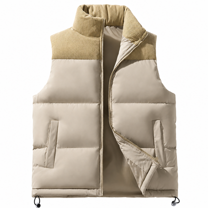 Unisex, verdickte Winter-Steppweste, locker sitzend, gesteppte Weste für Damen und Herren