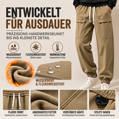 📢🎉50%Rabatt!!!🛍️✨Wasserdichte Cargo-Hosen für Herren mit Plüschfutter