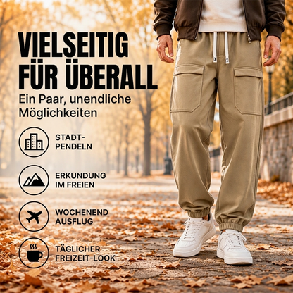 📢🎉50%Rabatt!!!🛍️✨Wasserdichte Cargo-Hosen für Herren mit Plüschfutter