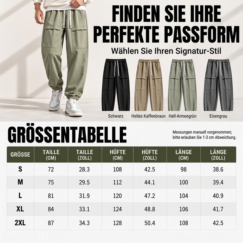 📢🎉50%Rabatt!!!🛍️✨Wasserdichte Cargo-Hosen für Herren mit Plüschfutter