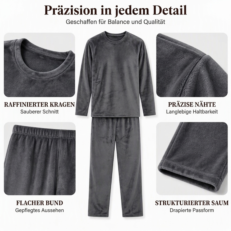 🔥50%Rabatt!!!🔥Bequemes Wärmendes Samt-Schlafanzug-Set für Herren