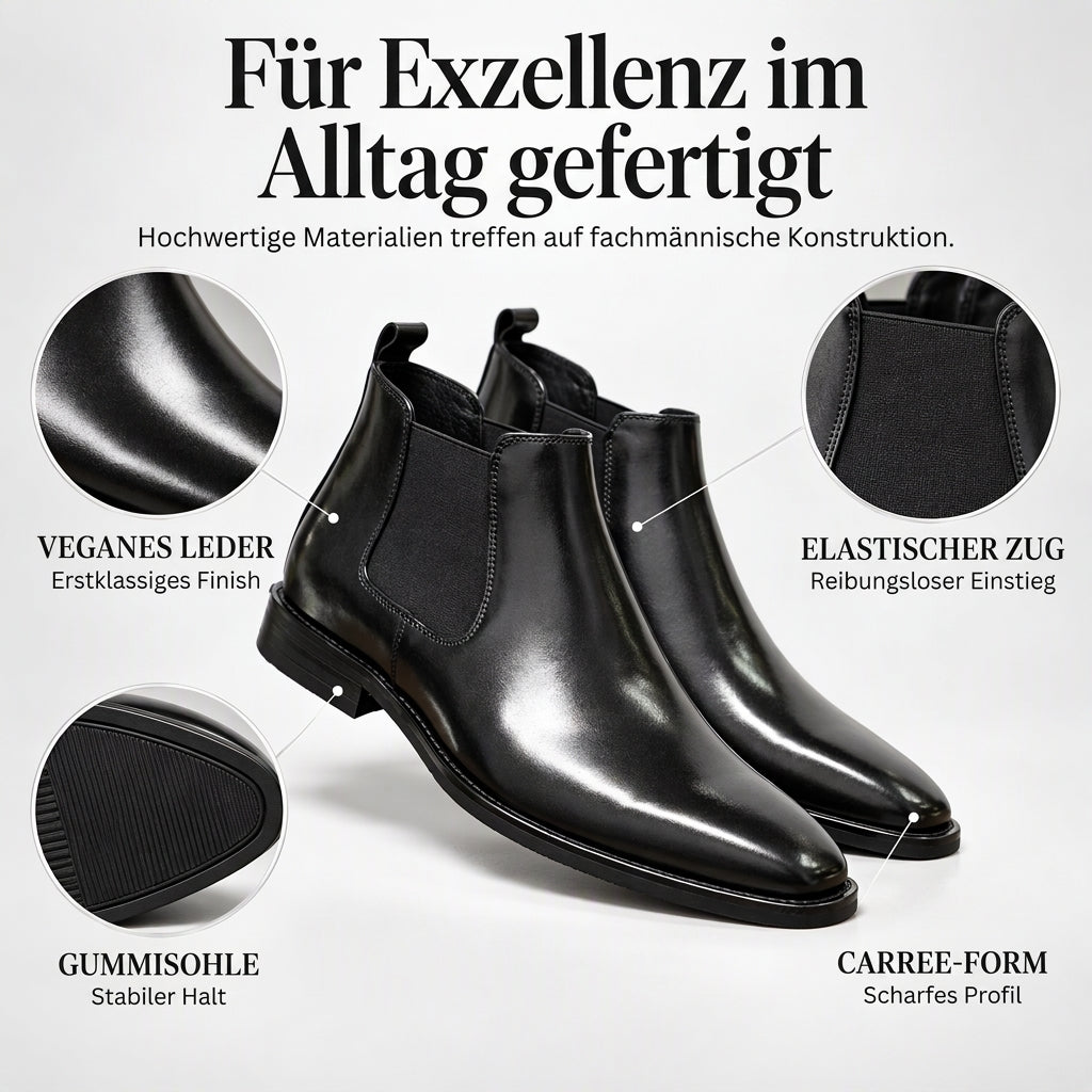 ⏰Countdown läuft! Aktion endet bald!⏰ Herren Chelsea-Stiefel aus PU-Leder