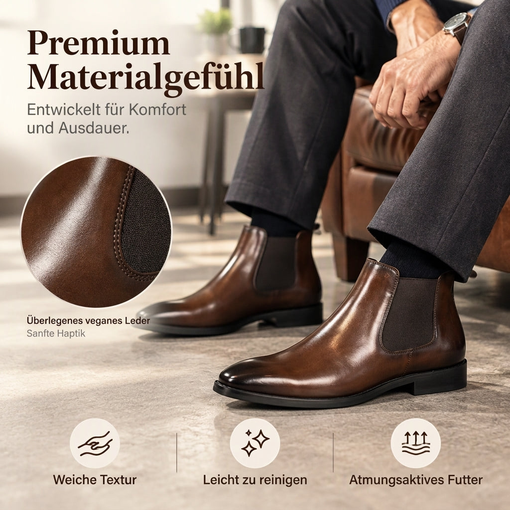 ⏰Countdown läuft! Aktion endet bald!⏰ Herren Chelsea-Stiefel aus PU-Leder