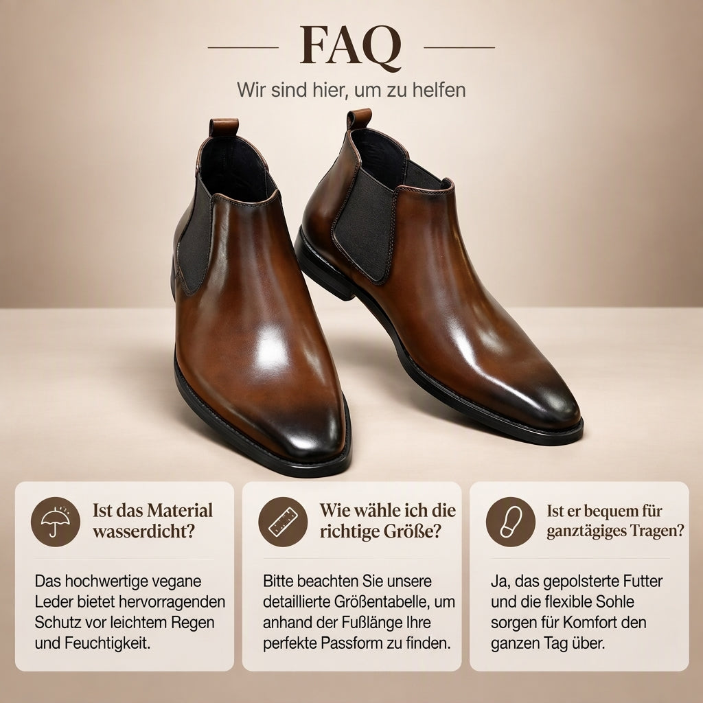 ⏰Countdown läuft! Aktion endet bald!⏰ Herren Chelsea-Stiefel aus PU-Leder