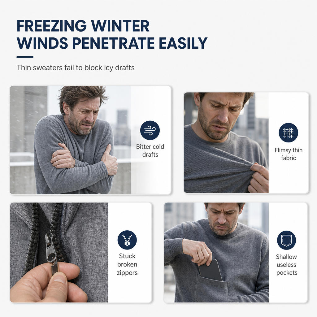 ✨Neu eingetroffen✨Herren-Sweatshirt mit Kapuze, schweres Fleecefutter, lockere Passform, lässige Arbeitskleidung für Herbst und Winter