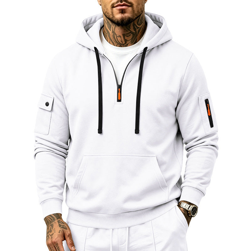 ✨Neu eingetroffen✨Herren-Sweatshirt mit Kapuze, schweres Fleecefutter, lockere Passform, lässige Arbeitskleidung für Herbst und Winter
