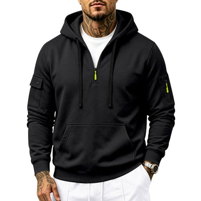 ✨Neu eingetroffen✨Herren-Sweatshirt mit Kapuze, schweres Fleecefutter, lockere Passform, lässige Arbeitskleidung für Herbst und Winter
