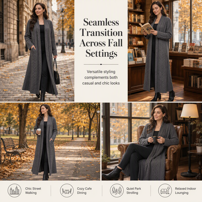 ✈️Neu eingetroffen – jetzt versandkostenfrei!✈️Freizeit Strickjacke Lang