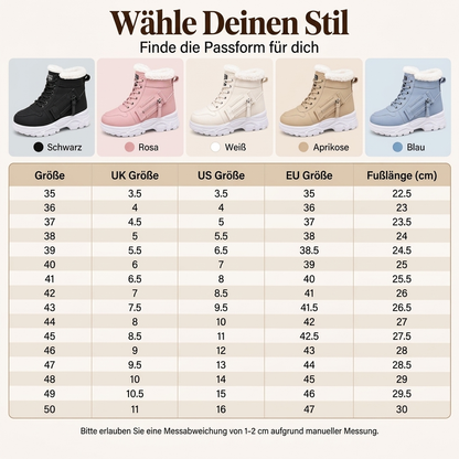 ❄️ 50% RABATT – nur heute! ❄️ Warme Damen-Winter-Stiefeletten mit Plüschfutter – bequem & kuschelig warm