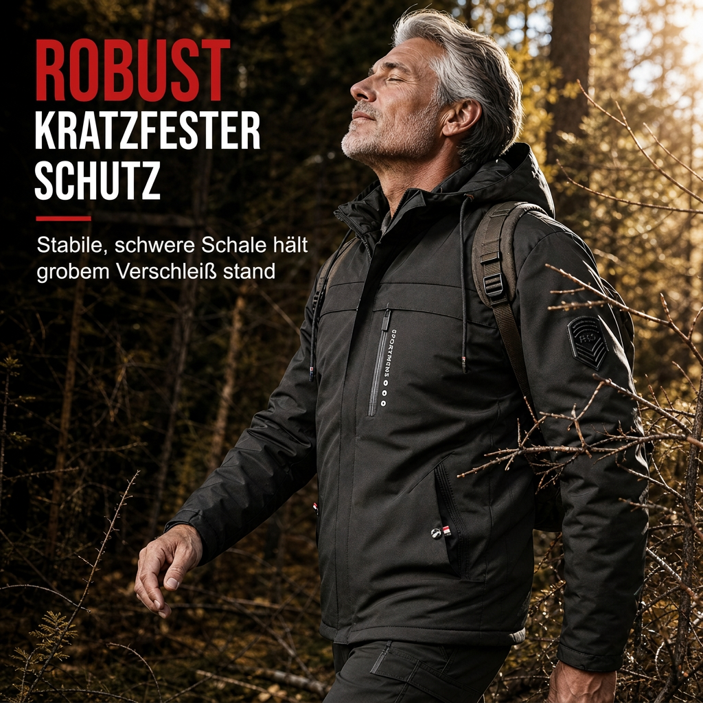 🥳Wiederkäufer-Rate über 90%!🥳 Herren amerikanisch-retro Mantel mit Plüschfutter, lockere Passform für Frühling und Herbst