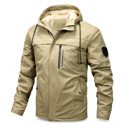 🥳Wiederkäufer-Rate über 90%!🥳 Herren amerikanisch-retro Mantel mit Plüschfutter, lockere Passform für Frühling und Herbst