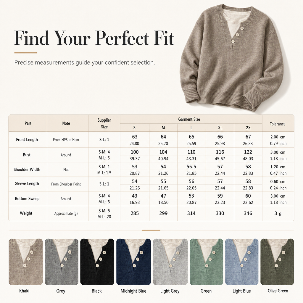 Lässiger zweiteiliger Strickpullover mit V-Ausschnitt und Knopfdetails