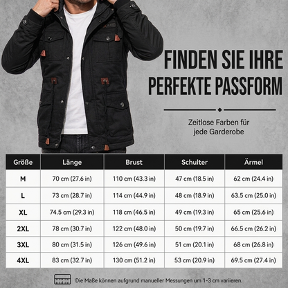 📢Gratis Versand! Solange der Vorrat reicht!📢 Wärmende Winterjacke für Herren mit abnehmbarer Kapuze