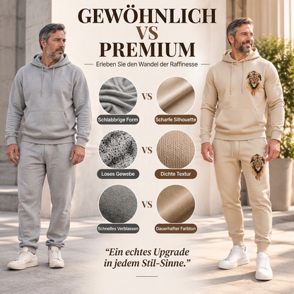 📢🎉50%Rabatt!!!🛍️✨Herren Kapuzenpullover mit Löwenmotiv & Sweathose Set