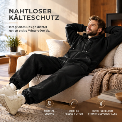 ⏰Jetzt oder nie!⏰Herren Winter Trainingsanzug-Set mit durchgehendem Reißverschluss-Kapuzensweatshirt und Jogginghose