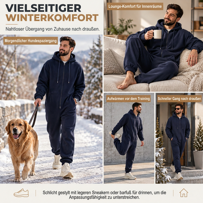 ⏰Jetzt oder nie!⏰Herren Winter Trainingsanzug-Set mit durchgehendem Reißverschluss-Kapuzensweatshirt und Jogginghose