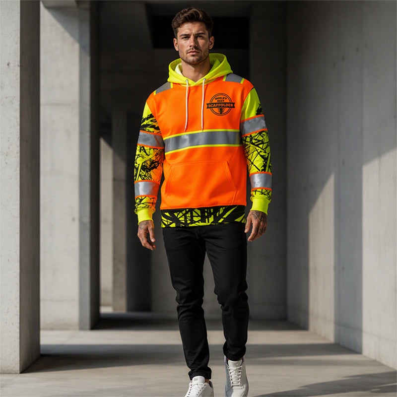 📢🎉50%Rabatt!!!🛍️✨Herren Hochsichtbarer Reflektierender Kapuzenpullover