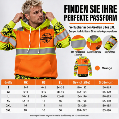 📢🎉50%Rabatt!!!🛍️✨Herren Hochsichtbarer Reflektierender Kapuzenpullover