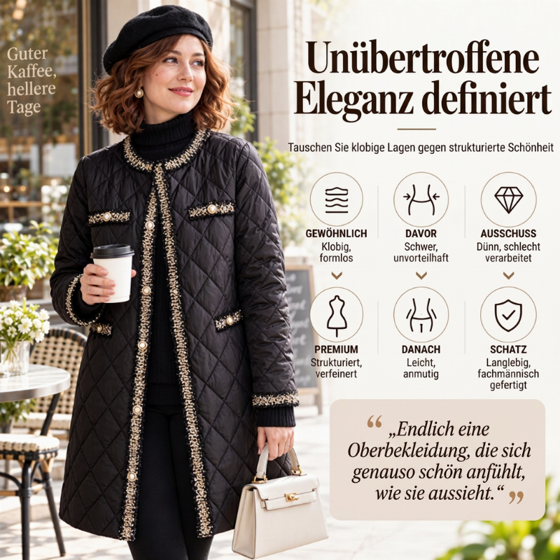Steppjacke für Damen, mittellang, Wattierung