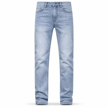 Herren Stretch Slim Fit Jeans, Casual Mid Rise Denimhosen
