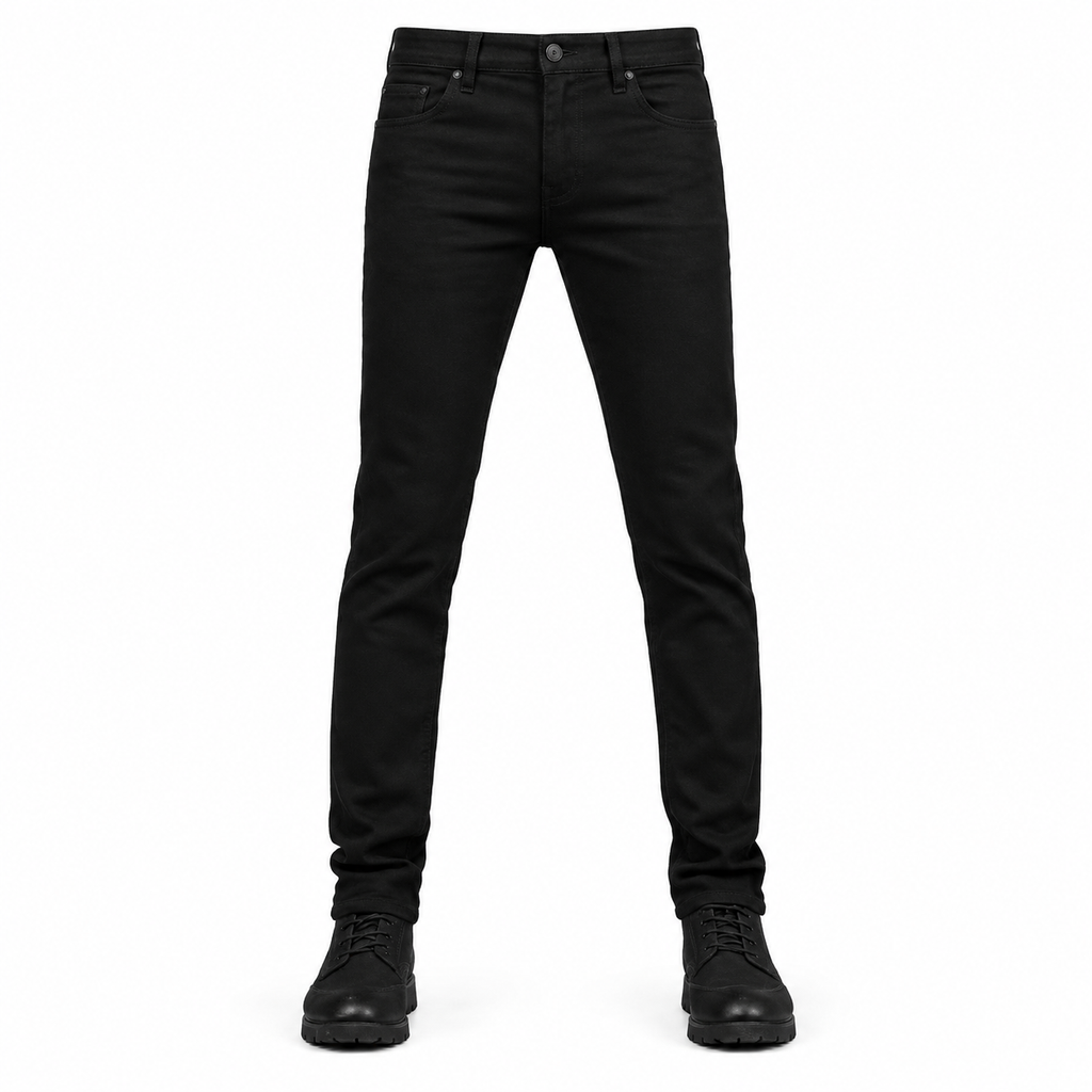 Herren Stretch Slim Fit Jeans, Casual Mid Rise Denimhosen