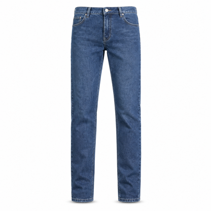 Herren Stretch Slim Fit Jeans, Casual Mid Rise Denimhosen